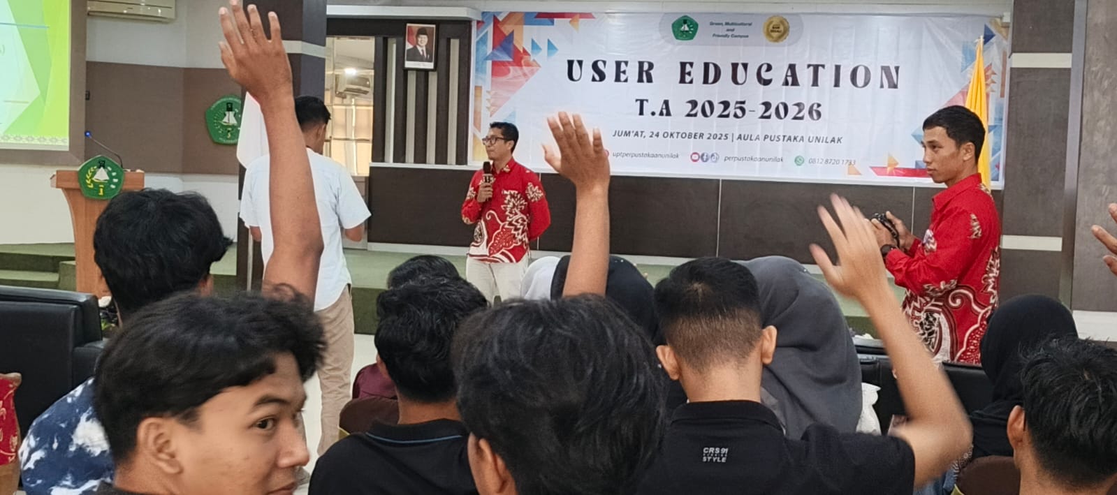 Buka User Education Maba 2025, WR I Unilak Dr Zamzami Dorong Mahasiswa Rajin ke Perpustakaan